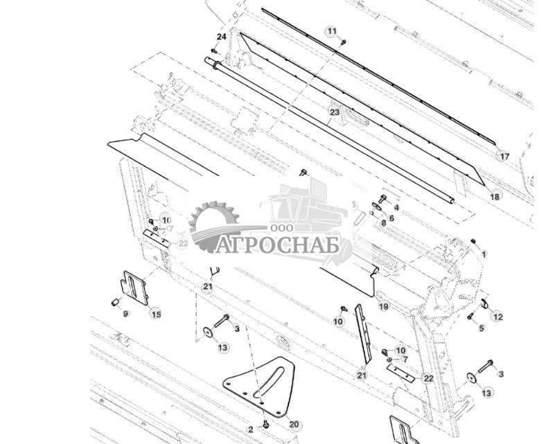 Уплотнение, кронштейн на питателе для поперечного наклона - ST821947 572.jpg